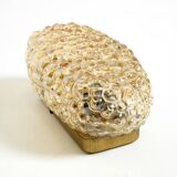 Beautiful original Mid Century Modern glass bubble wall lamp