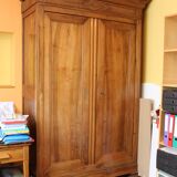 19th century solid wood wardrobe