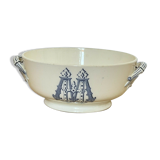 Salad bowl in Faience de Sarreguemines