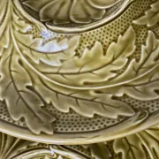Artichoke service in Gien slipware