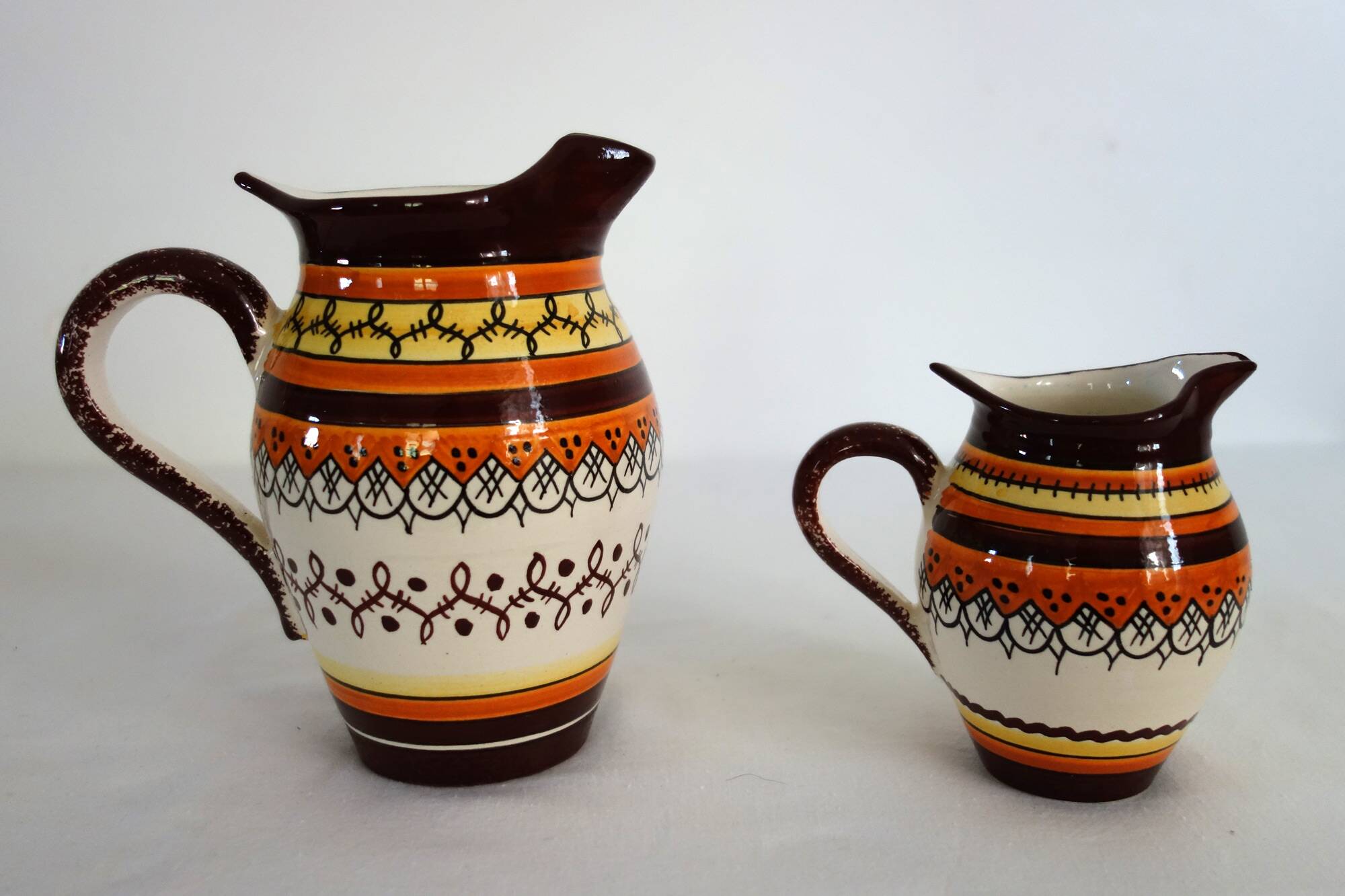 Henriot Quimper earthenware duo coffee service