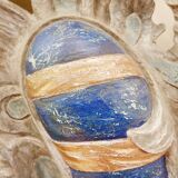 Grande paire de décorations murales en bois sculpté de feuillages 18e siècle