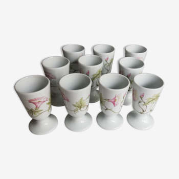 10 mazagrans porcelaine marque Pillivuyt