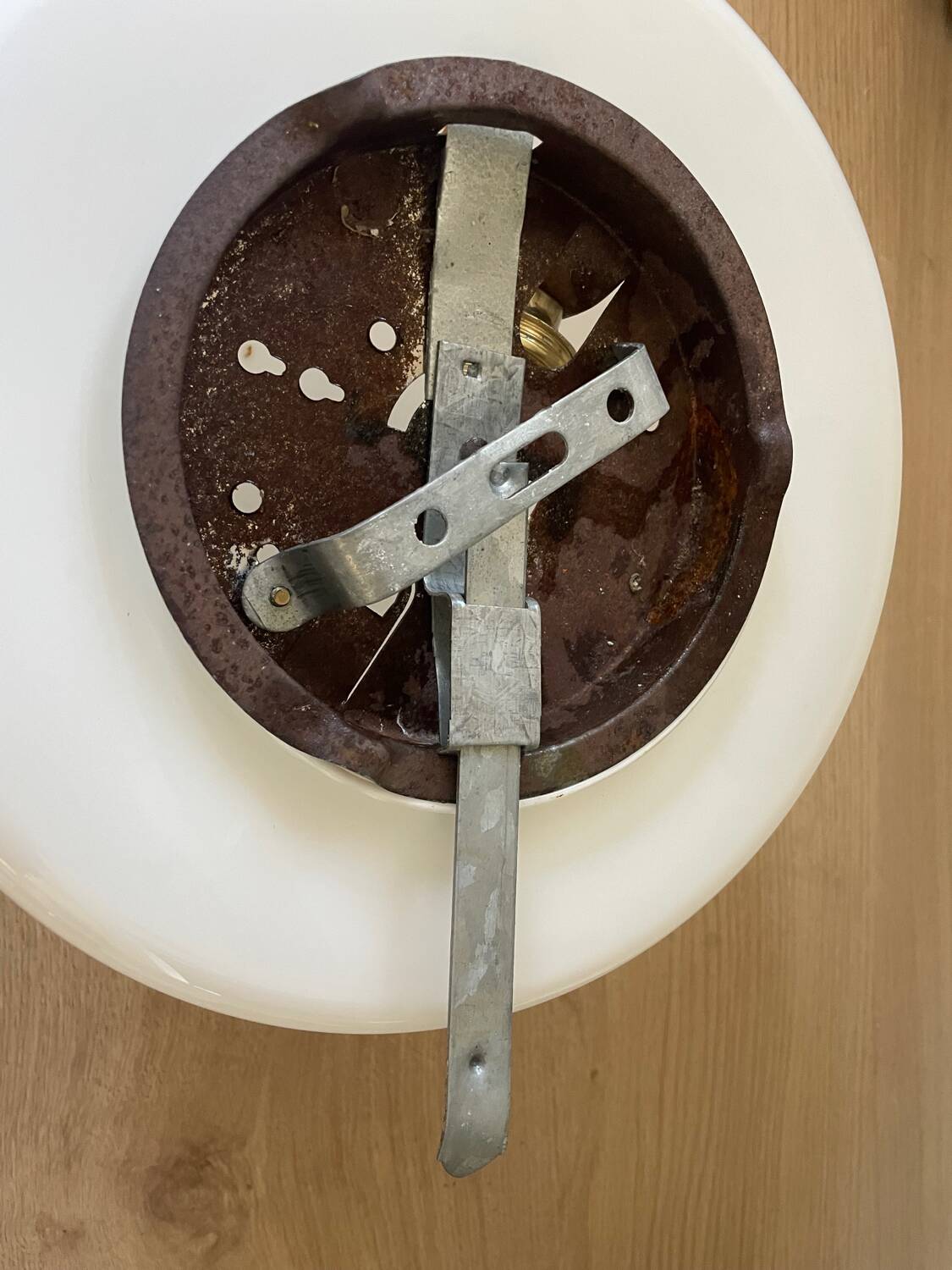 Vintage opaline wall or ceiling light 25cm