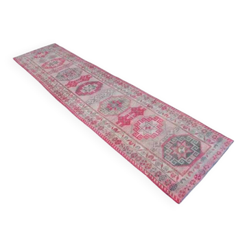 Couloir turc long des années 1940 - 90 cm x 360 cm