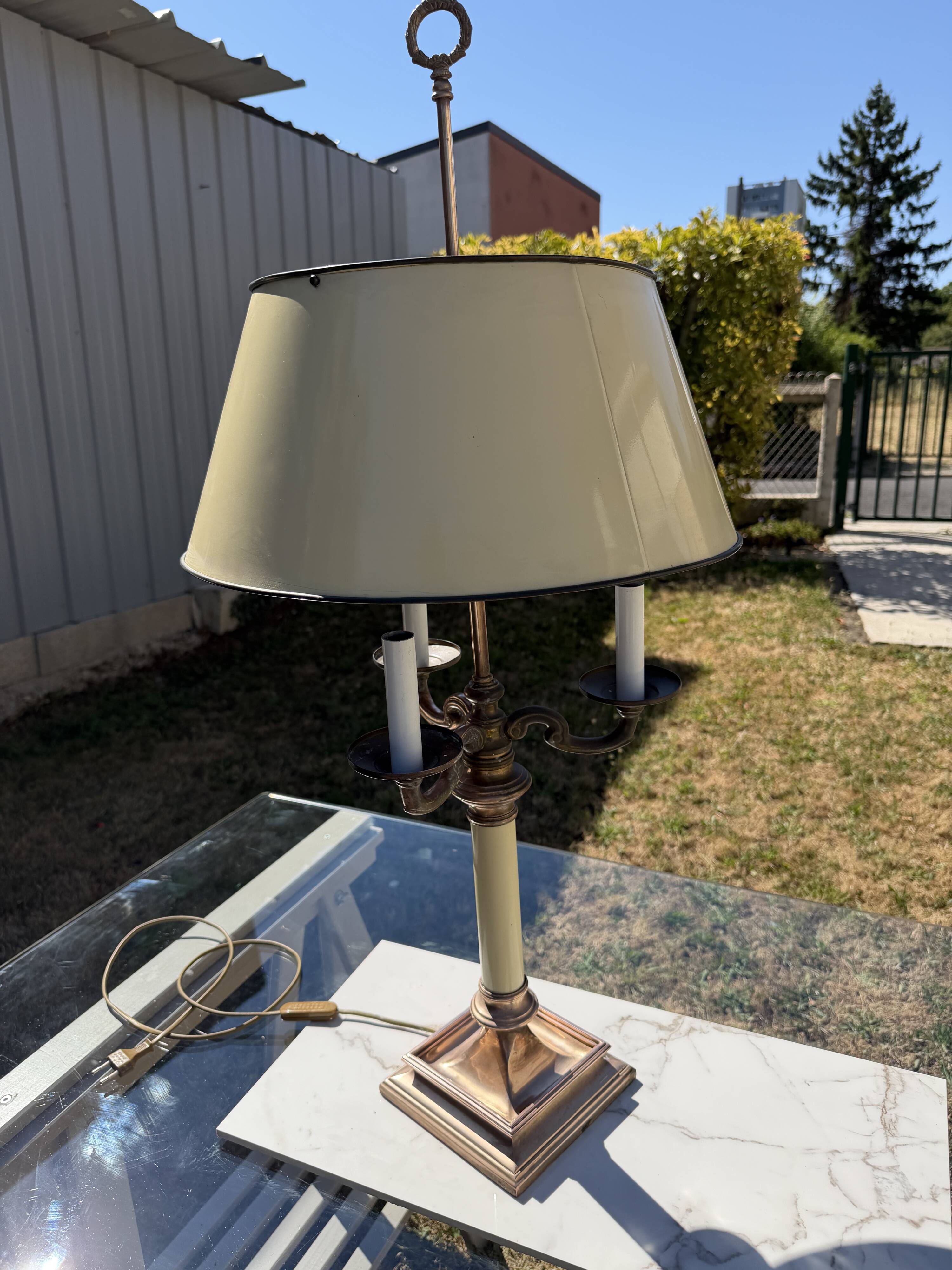 Empire style bouillotte lamp "Roche Bobois"