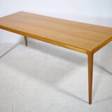 Beech Side Table by Hartmut Lohmeyer for Wilkhahn, 1960s