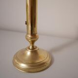 Brass candle holder with pusher