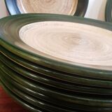 Lot vintage ceramic plates Saint Clément