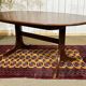 Oval GPlan table in mahogany from the 1970s with a butterfly extension.