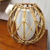 Vintage rattan pendant light