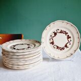 Assiettes plates Salins France