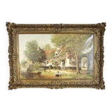 H. Veeninga, Landscape, Early 20th Century, Oil Painting on Canvas