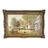 H. Veeninga, Paysage, début du 20e siècle, huile sur toile