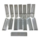 15 porte couteau anciens en cristal baccarat