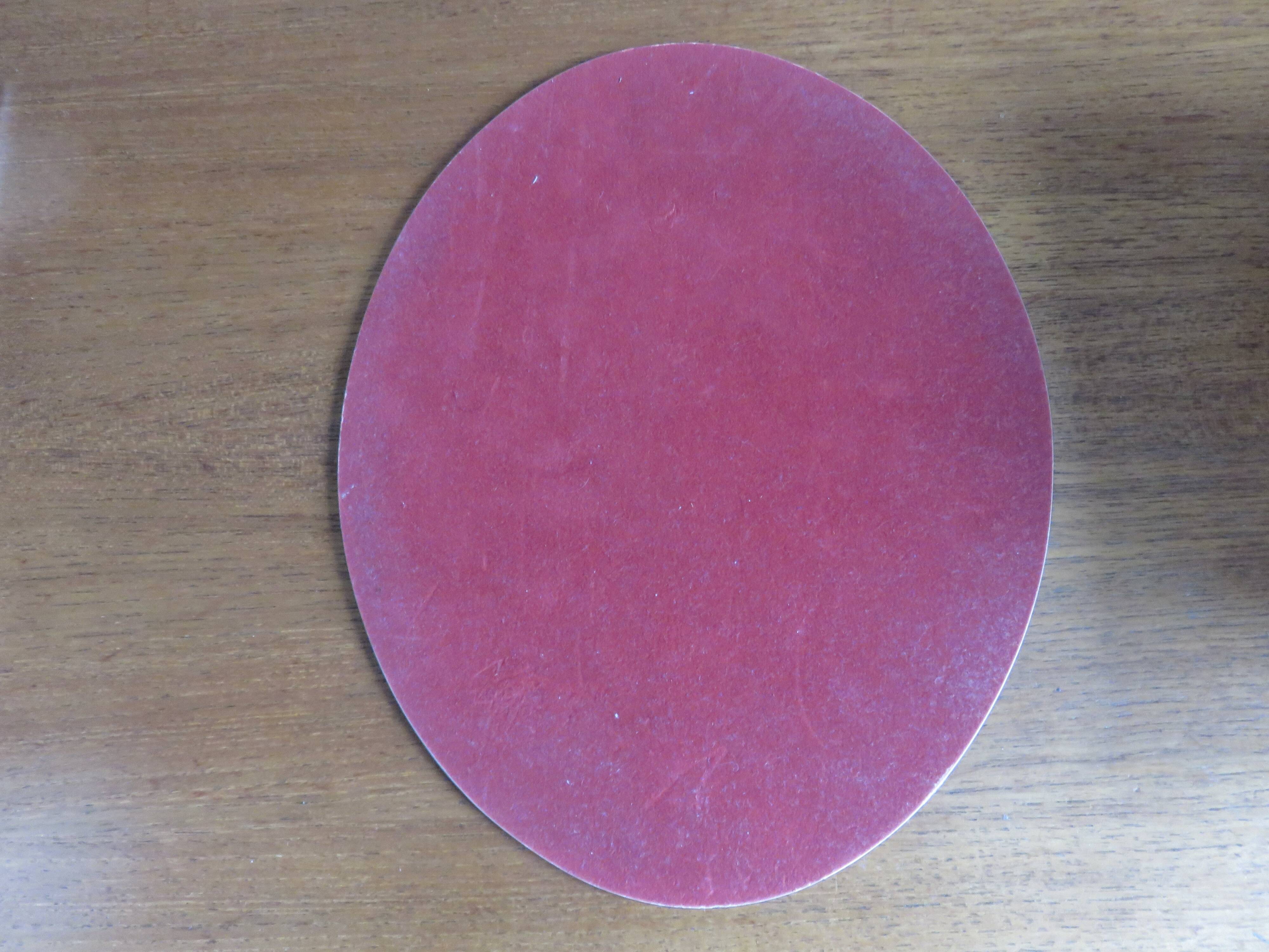 Old oval mirror, beveled, art deco, to put down, 40s 50s