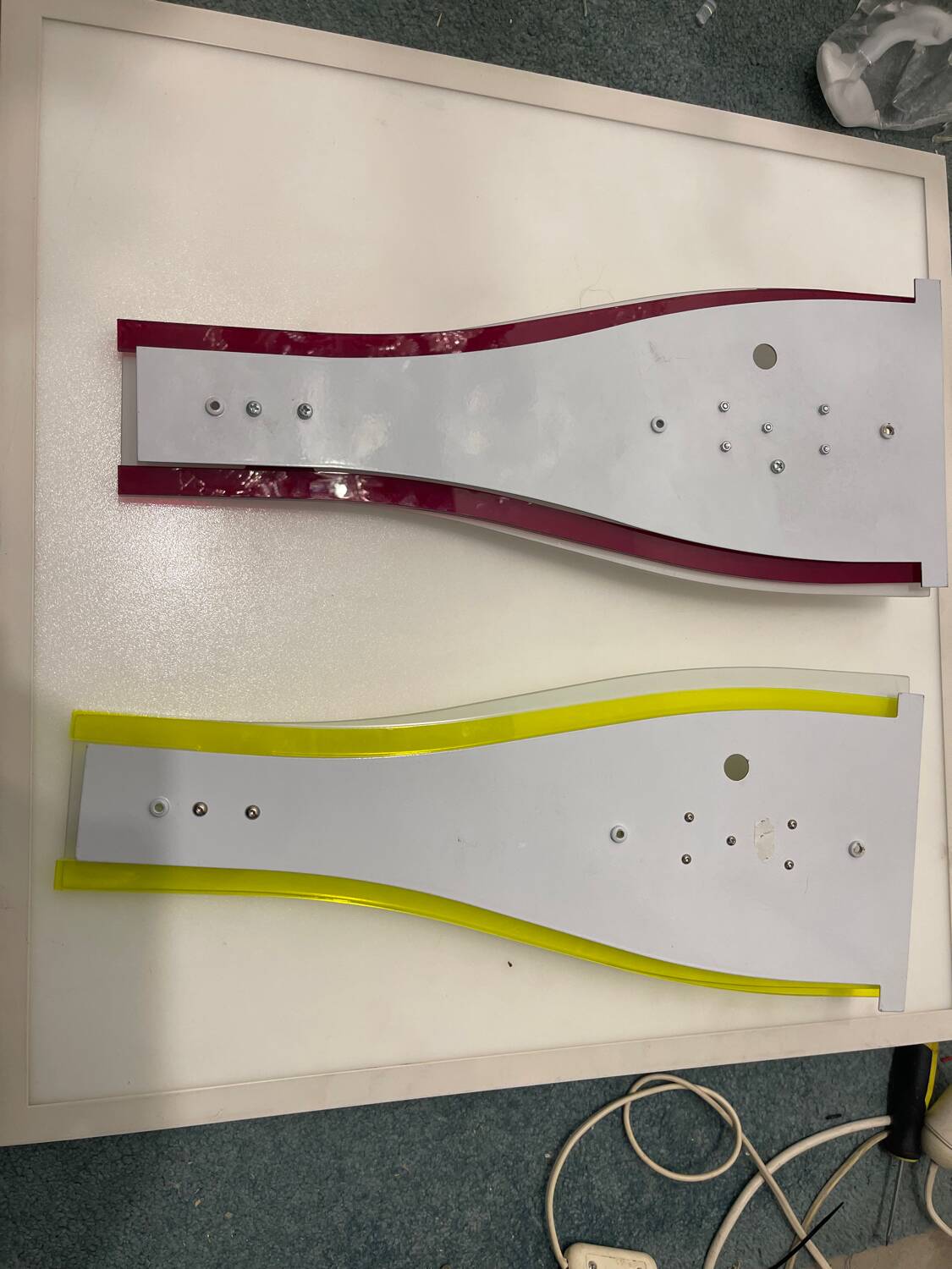 Italian glass walllights set of 2