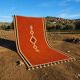 Tapis berbère orange artisanal 250/150cm