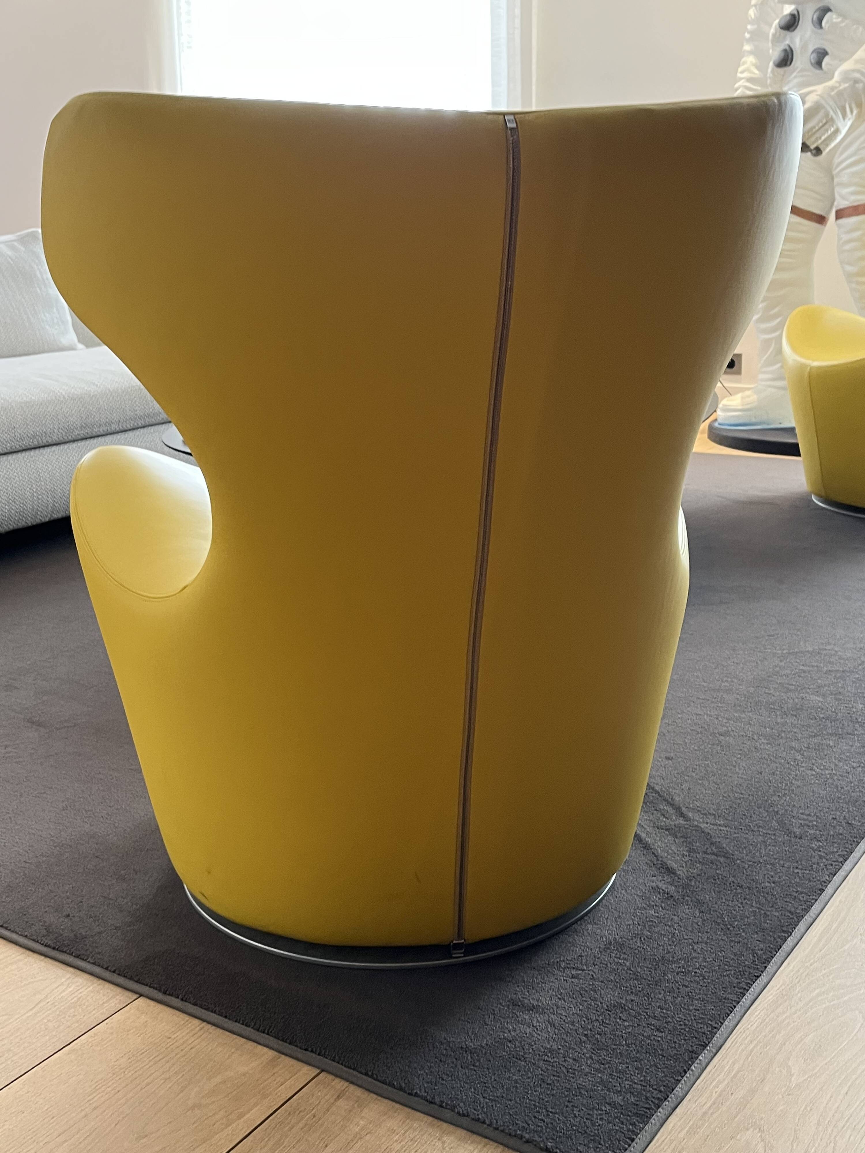Paire de fauteuils PICCOLA PAPILIO cuir B&B Italia