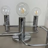 Beautiful 5-light sciolari ceiling light sconces by leola leuchten germany 1970s