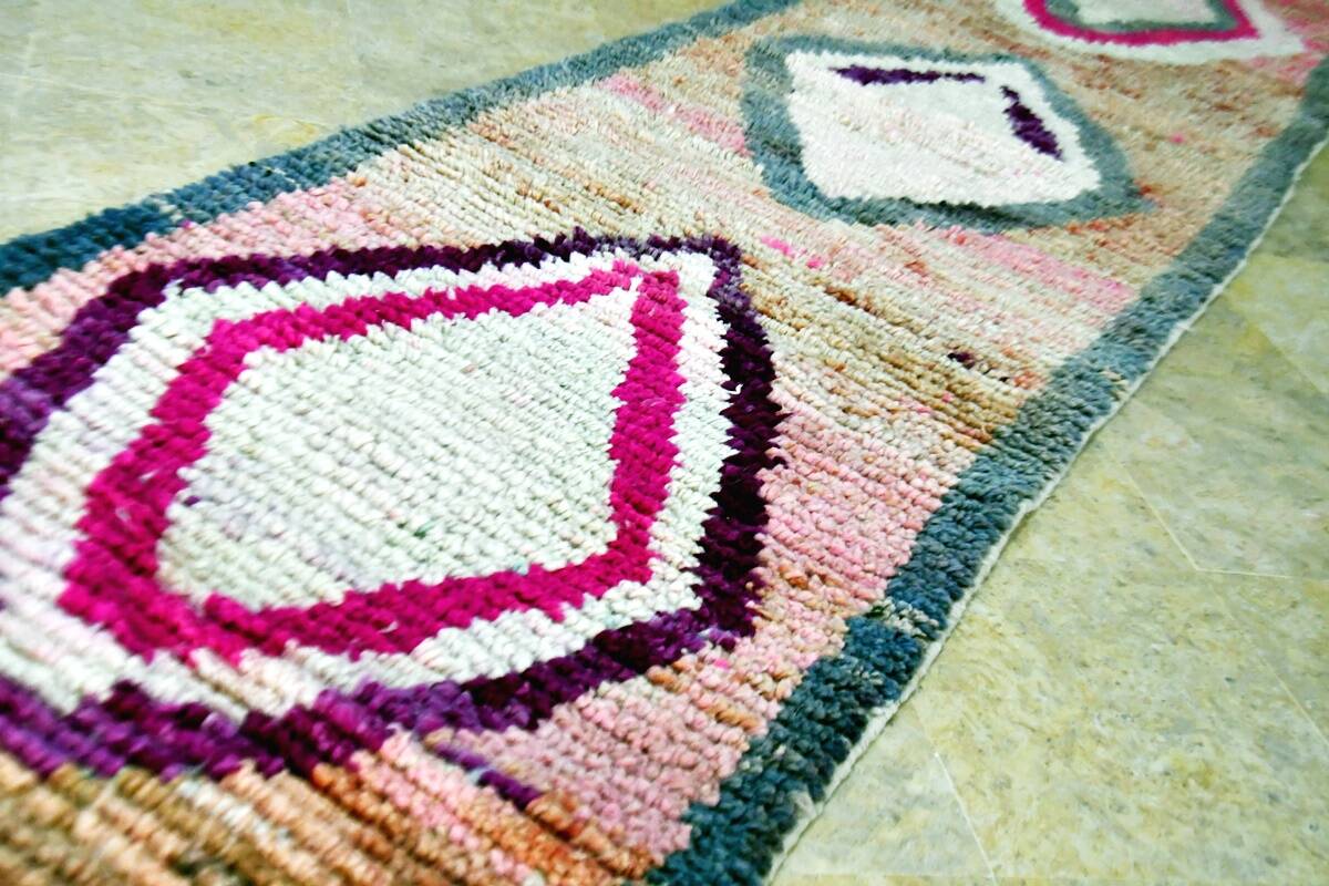 Moroccan Berber rug Boujaad 404 x 71 cm new