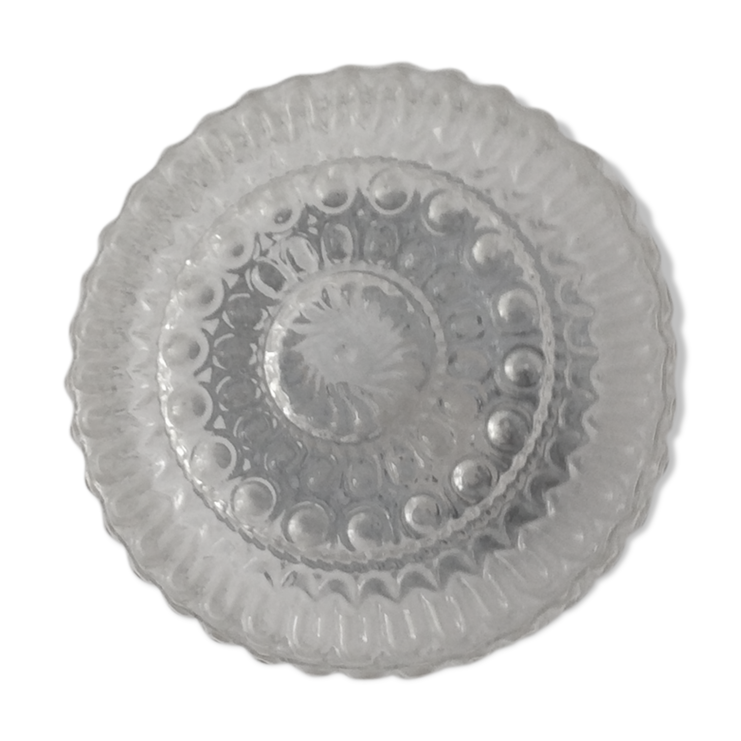 Vintage moulded glass ceiling from the 60s and 70s