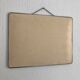Vintage ivory barber mirror 1960 - 40 x 30 cm