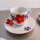 5 vintage cups. Manufacture Winterling Marktleuthen Bavaria - Floral patterns, 70s style