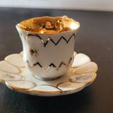 Tasse en céramique et or