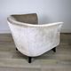 Vintage Club Chair in Beige Velvet, 1930s, Set of 2