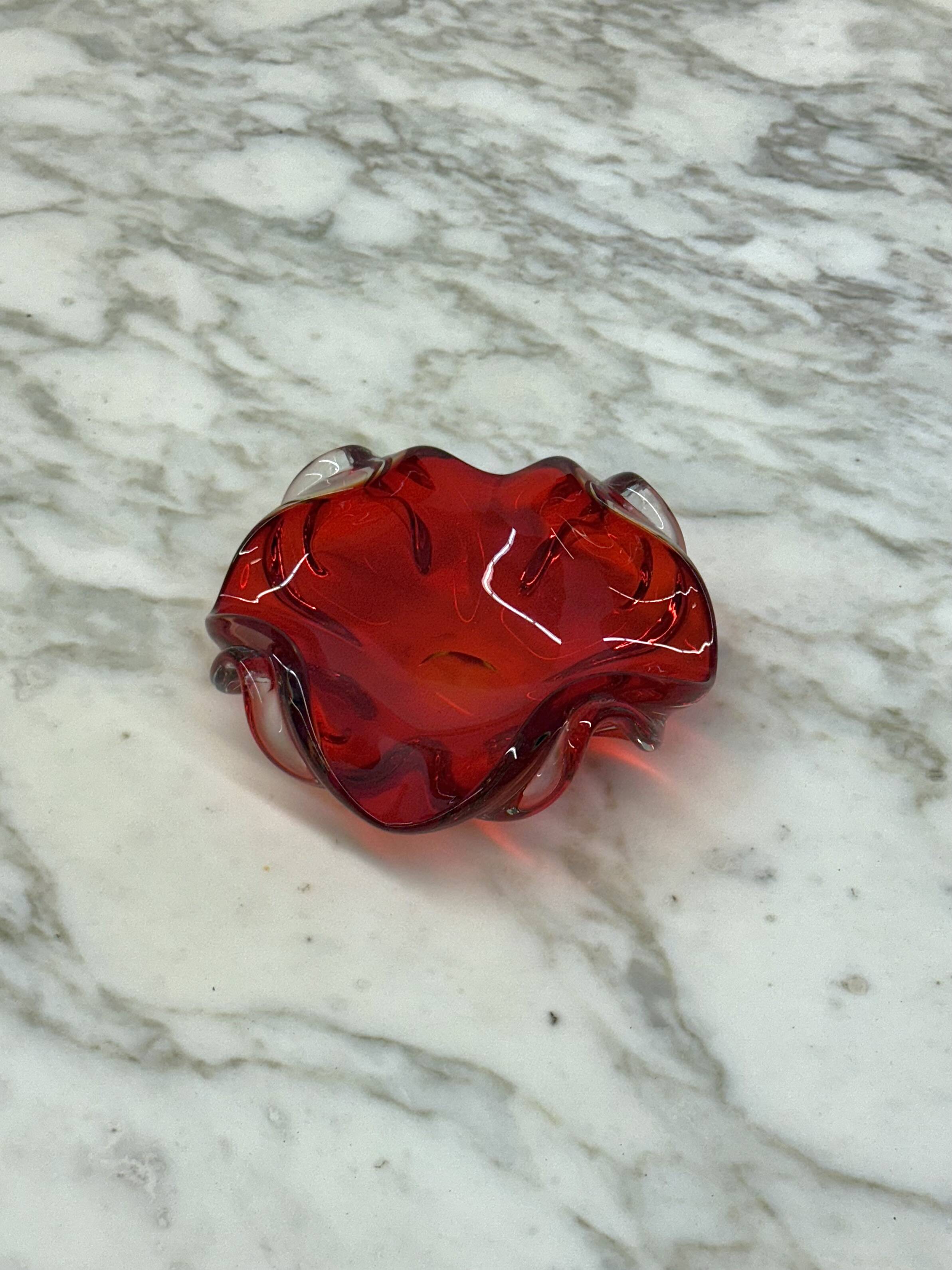 Murano bowl / Ashtray Sommerso Technique