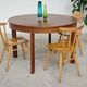 Extendable table with integrated Scandinavian style Self