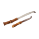 Set of cheese knives with bamboo handle, 60s
