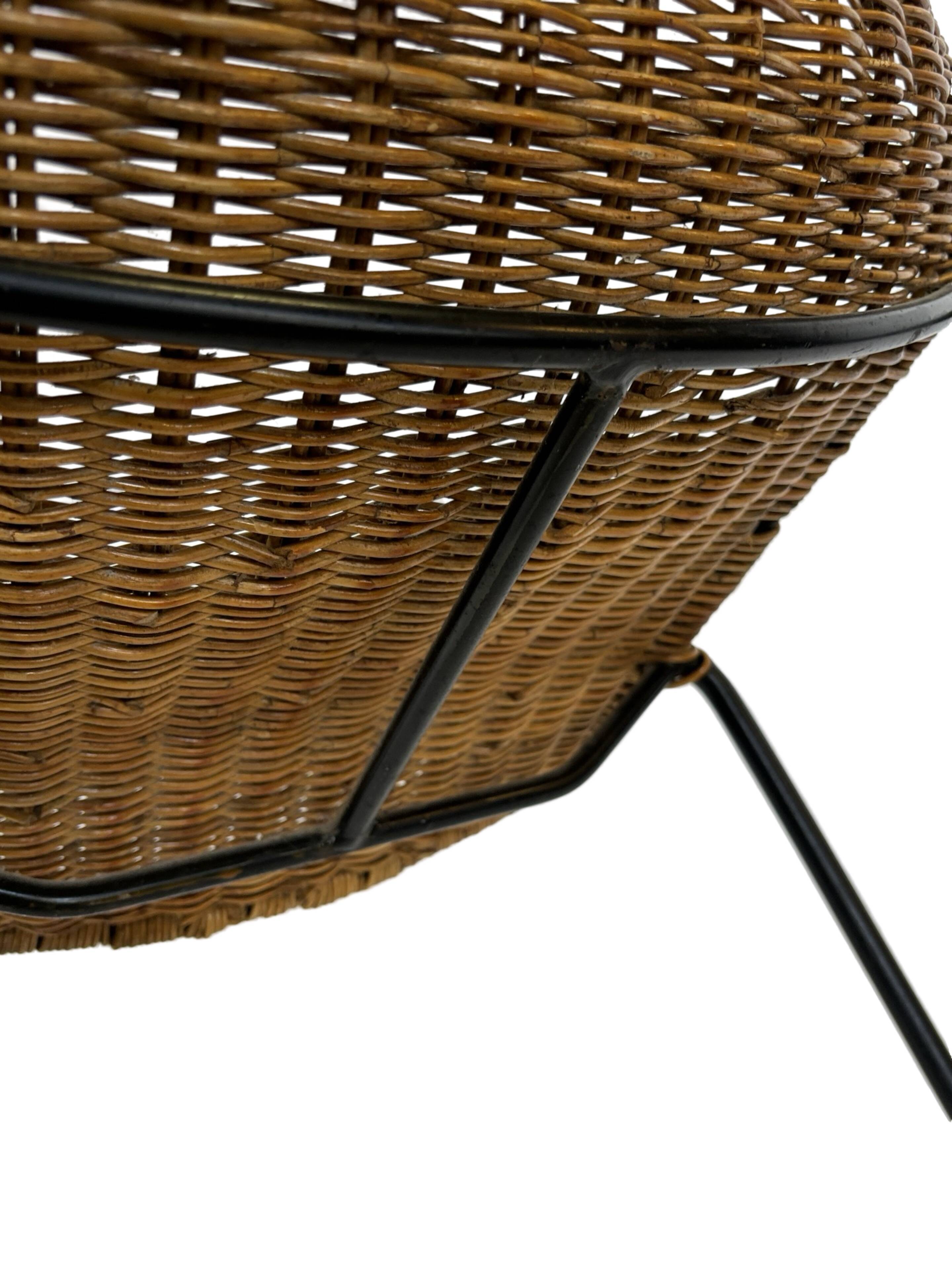 Vintage Rattan Chair Office Chair Gian Franco Legler 1950’S