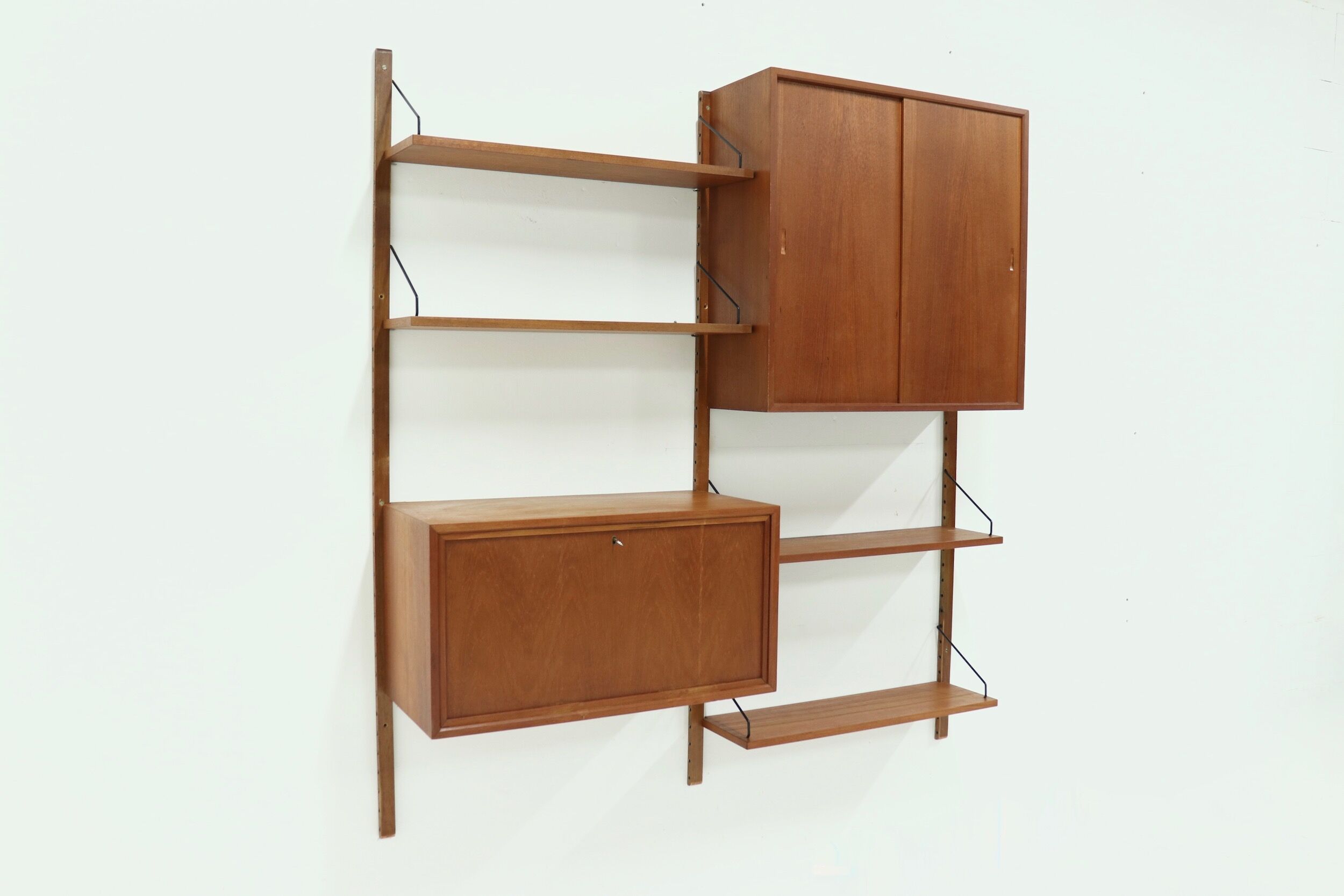 Royal system teak wall unit by Poul Cadovius for Cado Denmark, 1960's
