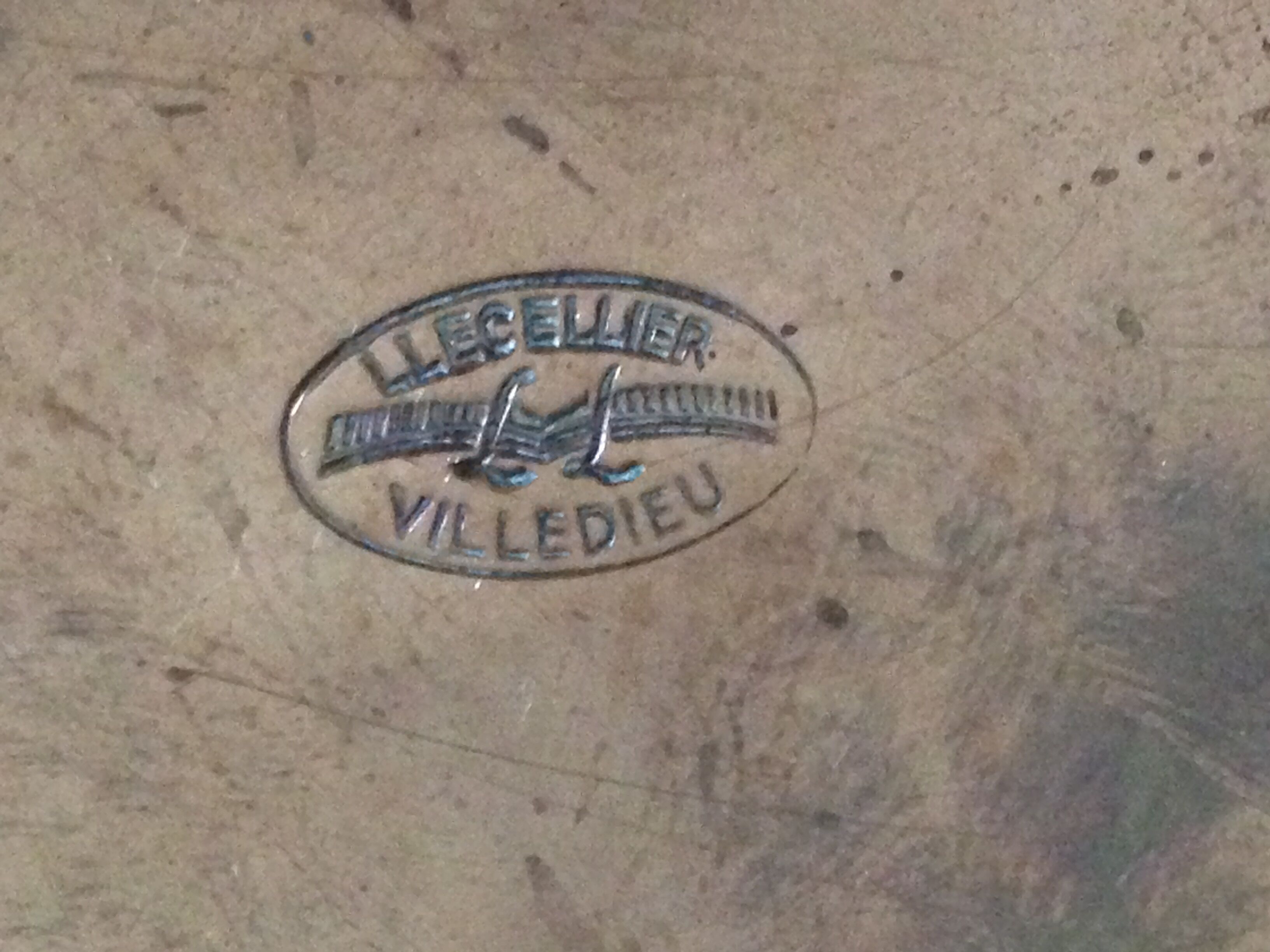 Old copper empty pocket