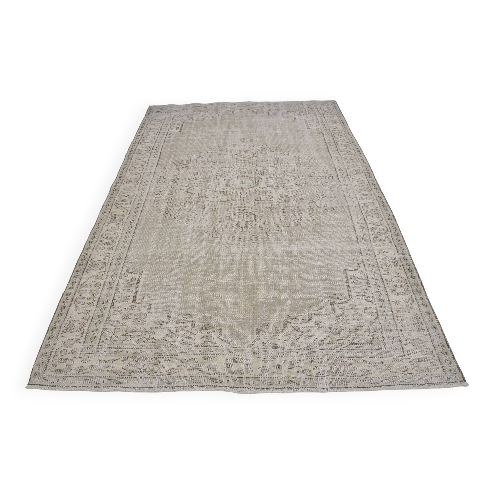 Beige Anatolian Handknotted Wool Rug sku 1487