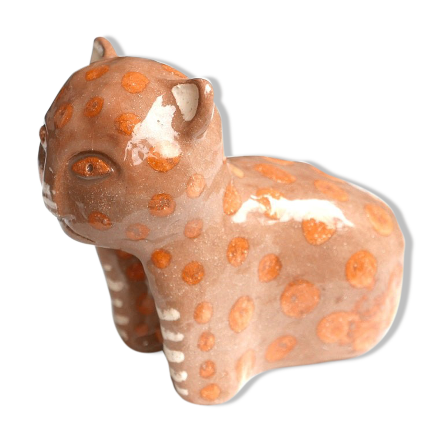 Signed ceramic cat, 70s