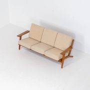 GE-290 3-seater sofa in oak by Hans J. Wegner for Getama