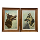 oil on canvas - Pair forming a pendant signed J. Richard