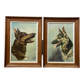 oil on canvas - Pair forming a pendant signed J. Richard