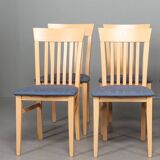 Chairs (4) vintage beech