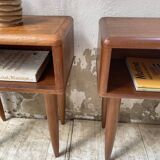 Pair of Scandinavian teak bedside tables