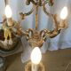 Louis XV cage chandelier gilded bronze with 3 lights twentieth era