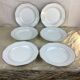 6 Deep Plates Porcelain Limoges France