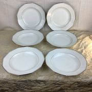 6 Deep Plates Porcelain Limoges France