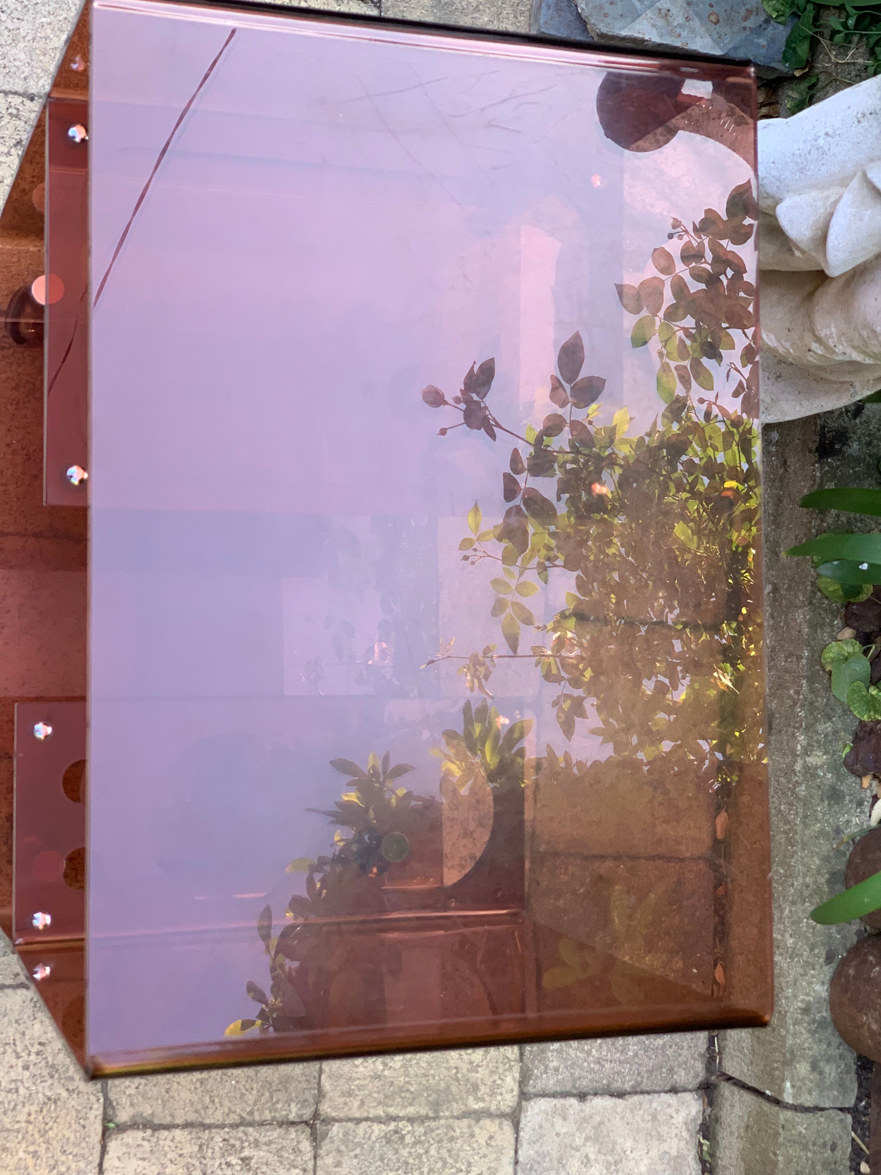 Smoked plexiglas rolling bar 70