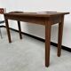 Small old console in solid oak, with spindle legs