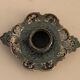 Bronze candlestick and napoleon III partitioned enamels