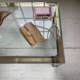 Table basse chrome laiton Romeo Rega